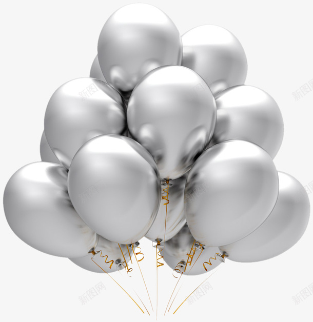 灰色气球png免抠素材_新图网 https://ixintu.com png图片 png图片素材 免费png 免费png元素 气泡 气球 节日装饰 装饰素材 高清免费png素材