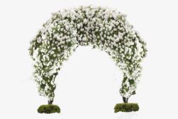 花朵拱门婚礼花朵拱门高清图片