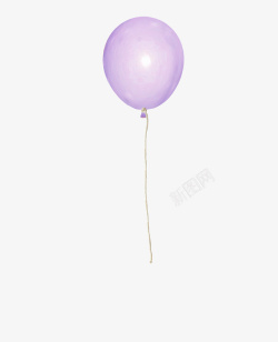 紫色绳子紫色的气球高清图片