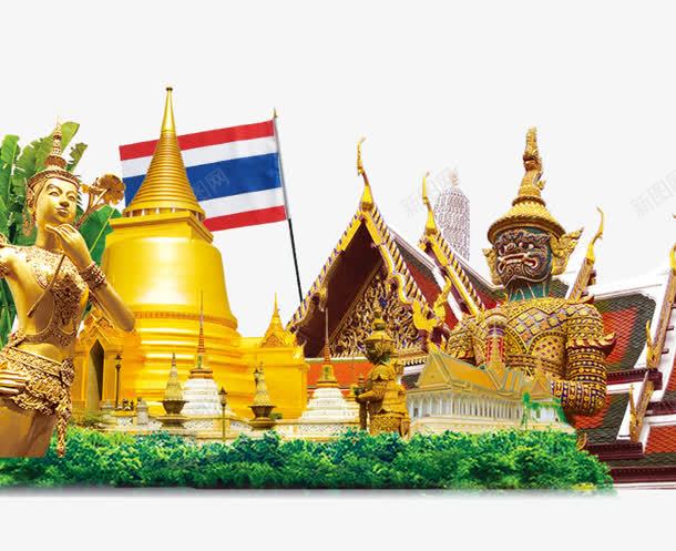 泰国建筑png免抠素材_新图网 https://ixintu.com 建筑 房屋 景区入口雕塑 泰国 雕像 雕塑