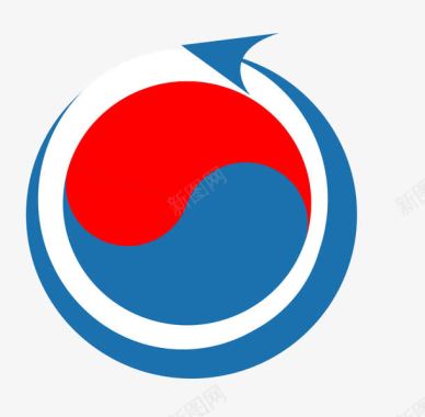 蓝色箭头logo标志图标图标