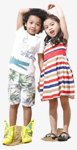 儿童服饰背景夏季童装高清图片