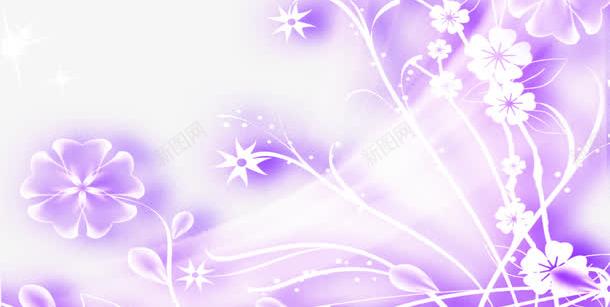 紫色发光花朵手绘婚礼png免抠素材_新图网 https://ixintu.com 发光 婚礼 紫色 花朵