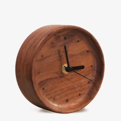 圆形刻度木制品时钟高清图片