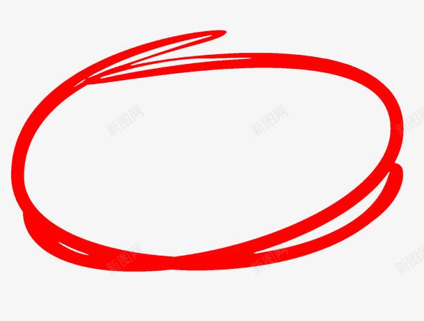 手绘红圈png免抠素材_新图网 https://ixintu.com PNG 书法墨汁 元素 手绘 手绘红圈 笔触 笔迹 粗线条 红圈