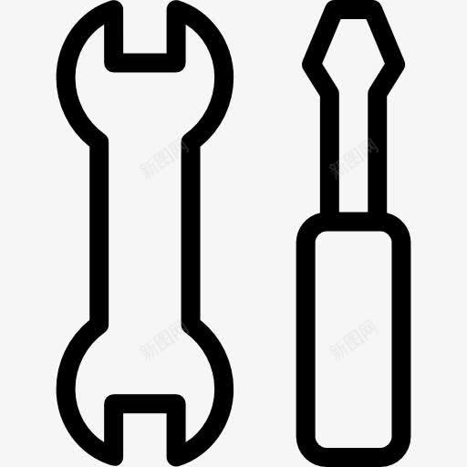 设置工具图标png_新图网 https://ixintu.com 安装选项 工具 扳手 螺丝刀