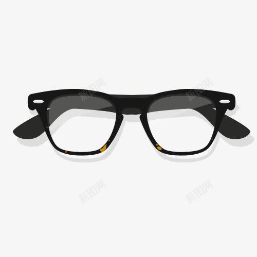 黑色眼镜png免抠素材_新图网 https://ixintu.com 免抠素材 免费 学生 眼镜 老花镜 近视 黑色 黑色眼镜