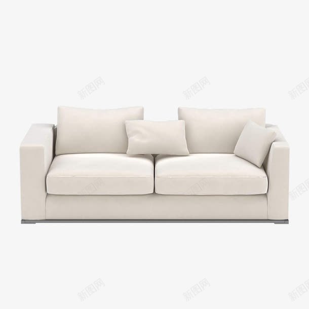 白色沙发png免抠素材_新图网 https://ixintu.com 家具 抱枕 沙发 白色 纯色