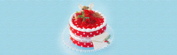 红色玫瑰花鲜花特写唯美蛋糕美食海报背景高清图片