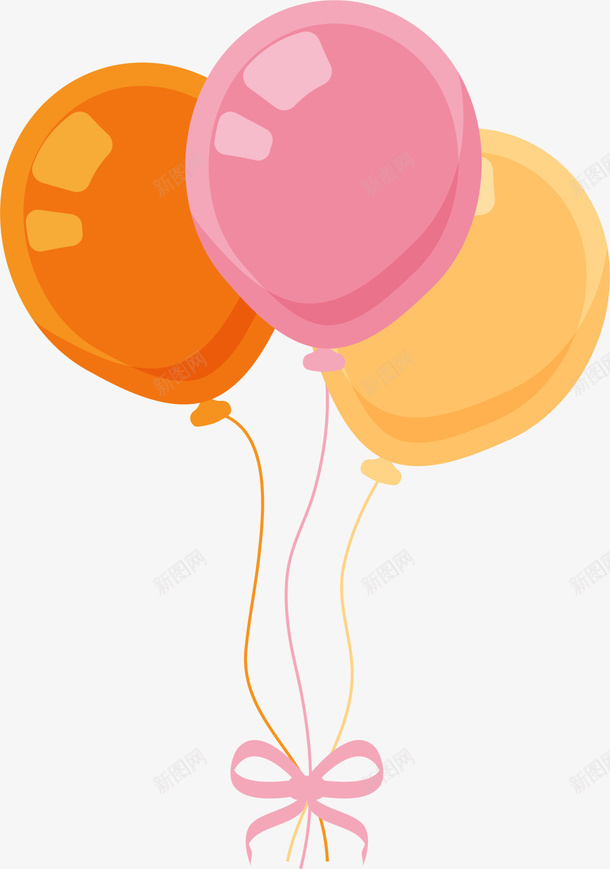 粉色卡通闪耀气球png免抠素材_新图网 https://ixintu.com 彩色气球 游戏 漂浮气球 玩耍 童年 童趣 闪耀气球