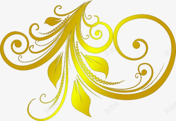 金色欧式花纹窗帘png免抠素材_新图网 https://ixintu.com 欧式 窗帘 花纹 设计 金色