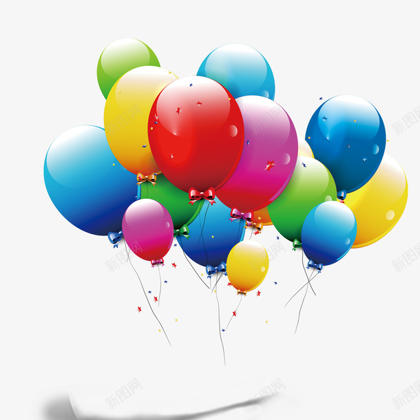 好多气球png免抠素材_新图网 https://ixintu.com 一束气球 元素 图案 气球 装饰