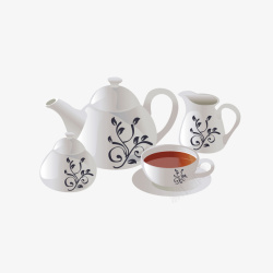 白色陶瓷茶杯器具素材