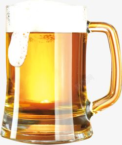 杯中手绘杯中啤酒高清图片