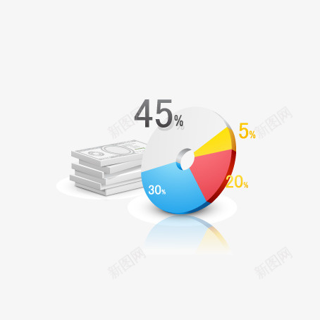 占比数额图标psd_新图网 https://ixintu.com 份额 创意图标 图标 图案 扁平化图标 数字 标志 立体化图标 网页素材 钱