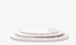 简洁展示圆台白色简洁圆形展台高清图片