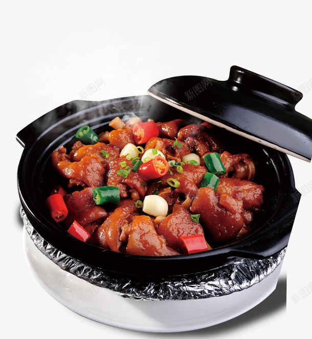 干锅牛肉热气png免抠素材_新图网 https://ixintu.com 产品实物 刚做熟的干锅牛肉 干锅牛肉 热气 特色 辣