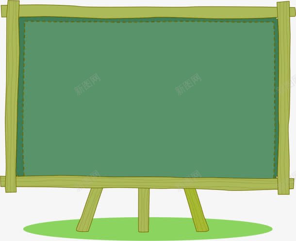 绿色小黑板png免抠素材_新图网 https://ixintu.com 卡通 学习 教育 黑板