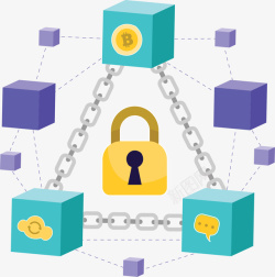 互联网区块链概念互联网区块链技术高清图片