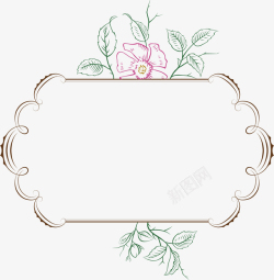 分割线素材免费欧式花纹分割线手绘花卉边框矢量图高清图片