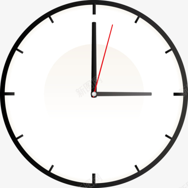 卡通3点钟的时钟图图标图标