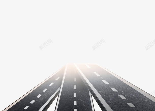 光照下的高速公路png免抠素材_新图网 https://ixintu.com 交通 光照效果 公路 大路 蜿蜒 马路