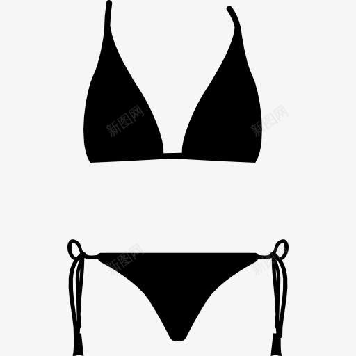 Bikini的形状图标png_新图网 https://ixintu.com Bikinis夜店 夏天的衣服 女性 时尚 时尚比基尼 黑色