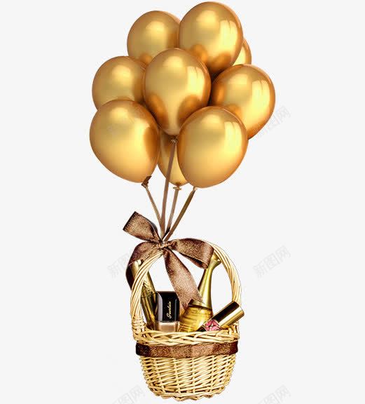 金色气球png免抠素材_新图网 https://ixintu.com 丝带 化妆 化妆品 气球 气球墙 礼物 金气球 金色