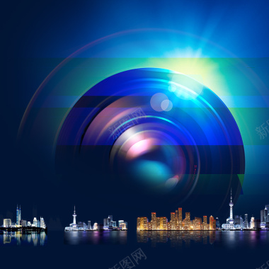 淘宝蓝色科技数码相机淘宝主图背景背景