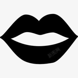 形状的女人女的嘴唇图标高清图片
