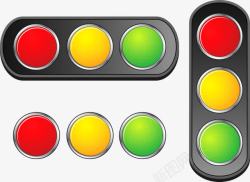 行的路口红绿灯高清图片