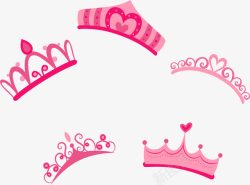 钻石级会员可爱粉红色公主皇冠高清图片
