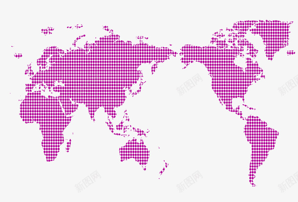 紫色简约格子世界地图不规则图形png免抠素材_新图网 https://ixintu.com 不规则图形 世界地图 免抠PNG 格子 简约 紫色