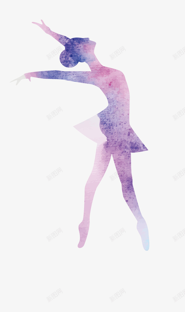 跳芭蕾舞的女孩png免抠素材_新图网 https://ixintu.com 唯美 女孩 紫色 舞蹈 芭蕾舞 表演