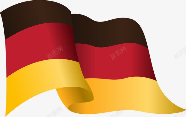 手绘舞动的德国国旗png免抠素材_新图网 https://ixintu.com 德国 德国国旗 手绘