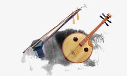 枇杷文化中国风古董乐器高清图片