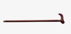 褐色长拐杖素材