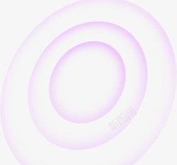 荧光圈紫色清新光圈效果元素高清图片