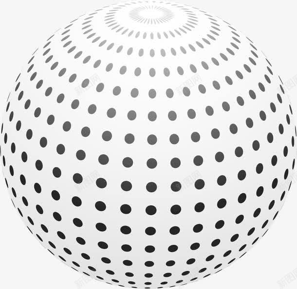波点球体png免抠素材_新图网 https://ixintu.com 波点 球体 白色 矢量素材 立体