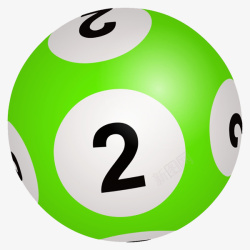 数字球体双色球数字图标高清图片