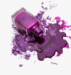 紫色的指甲油素材