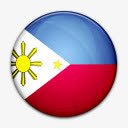 国旗菲律宾国世界标志图标图标