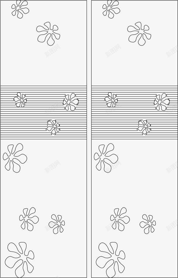 暗花图案png免抠素材_新图网 https://ixintu.com 底纹 暗花图案 黑色