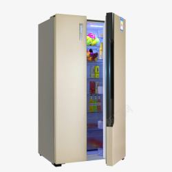 浮光跃金对开门电冰箱海信对开门电冰箱高清图片