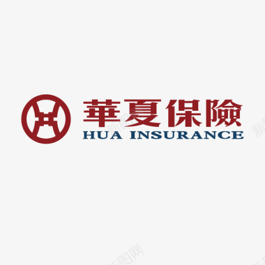 红色华夏保险logo标志矢量图图标图标