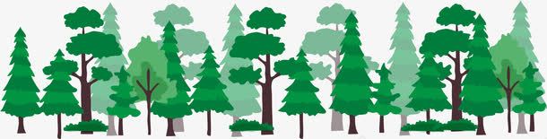 绿色树林装饰图案png免抠素材_新图网 https://ixintu.com 丛林 免抠PNG 卡通树林 大树 大自然 树木 森林