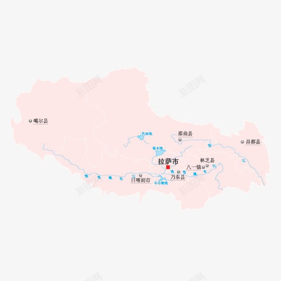 西藏地图png免抠素材_新图网 https://ixintu.com 中华人民共和国西藏自治区 中国西藏 地图 西藏