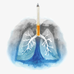 肺部与香烟个性世界无烟日肺部健康矢量图高清图片