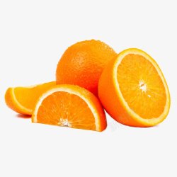 切片橙子组合素材