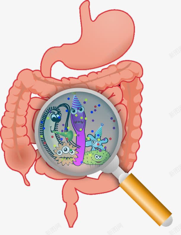 卡通肠胃里的细菌png免抠素材_新图网 https://ixintu.com 元素 卡通 生病 细菌 肠胃